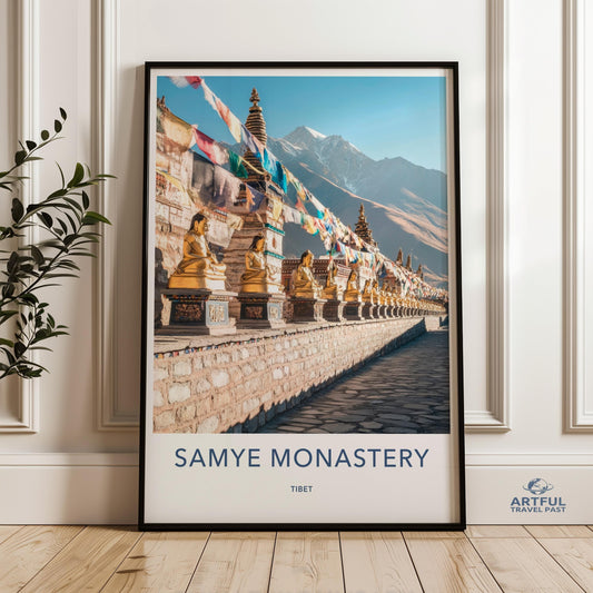 Samye Monastery Poster - Tibet Wall Art