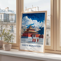 Samye Monastery Poster - Tibet Wall Art