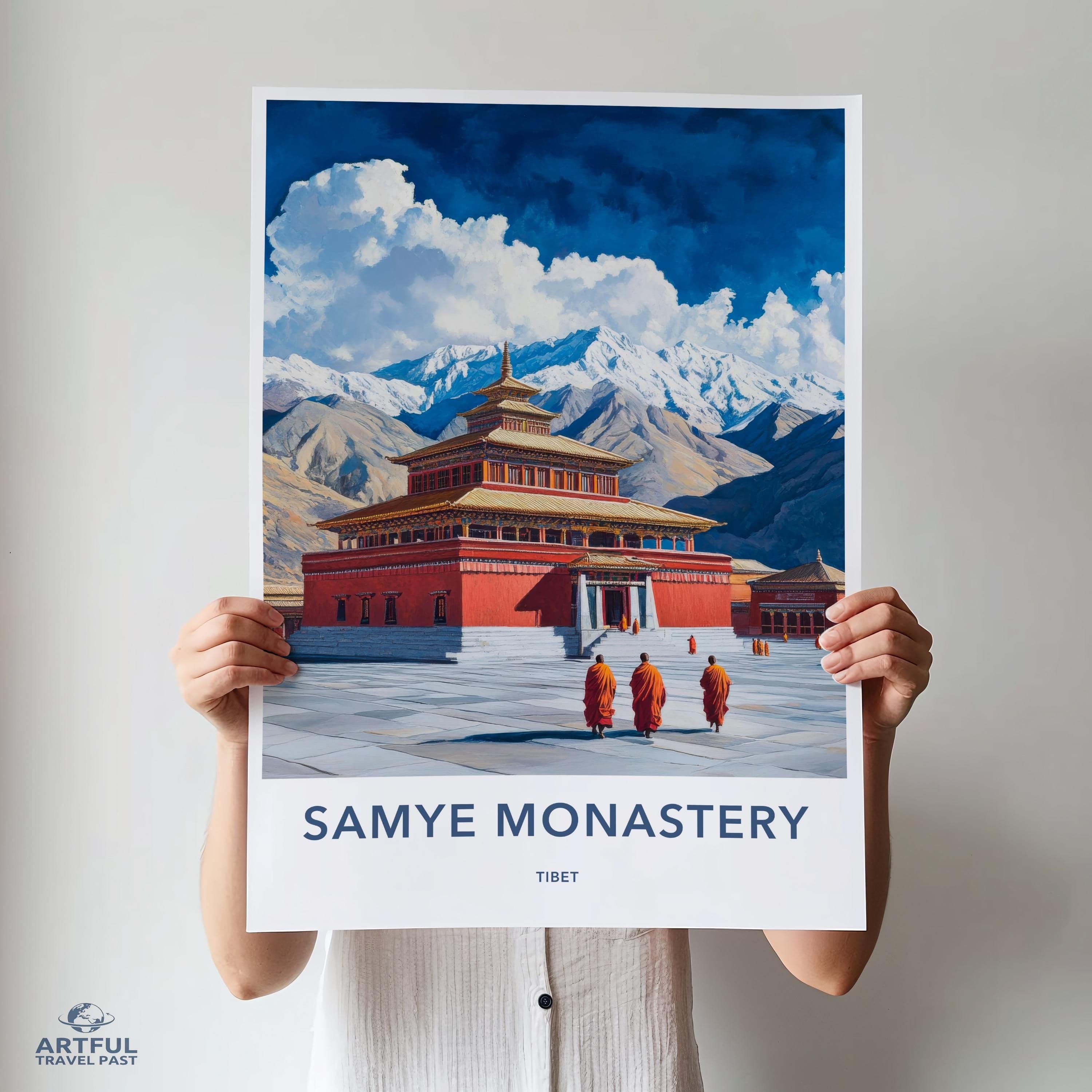 Samye Monastery Poster - Tibet Wall Art