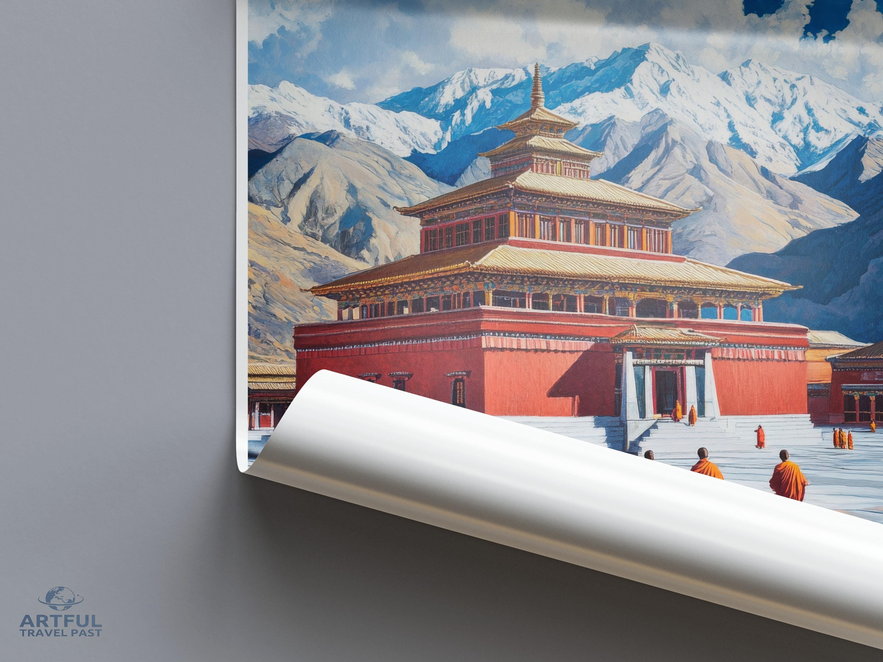 Samye Monastery Poster - Tibet Wall Art