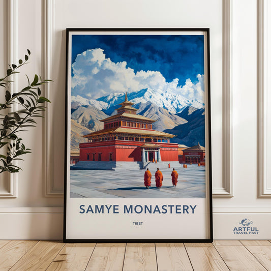 Samye Monastery Poster - Tibet Wall Art