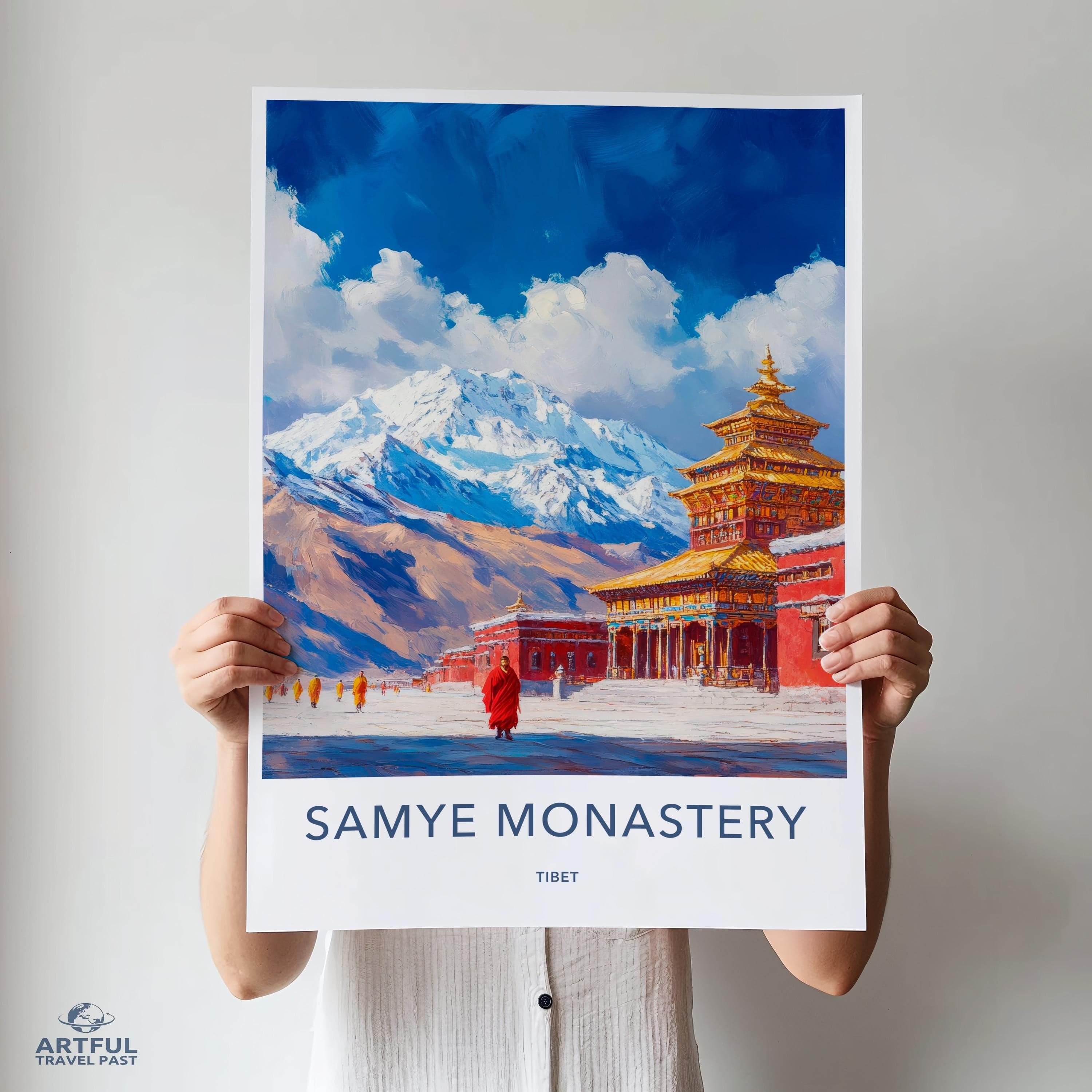 Samye Monastery Poster - Tibet Wall Art