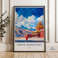 Samye Monastery Poster - Tibet Wall Art
