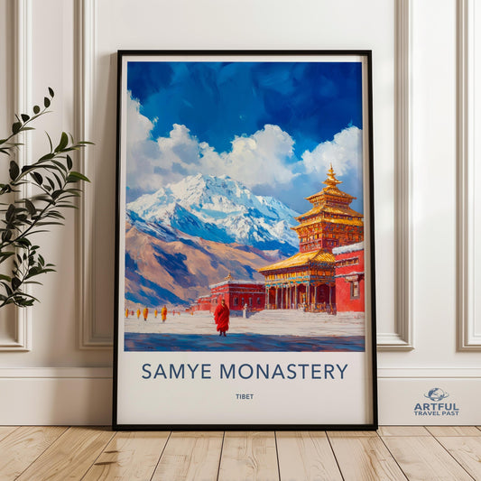 Samye Monastery Poster - Tibet Wall Art
