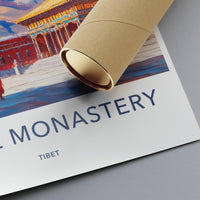 Samye Monastery Poster - Tibet Wall Art