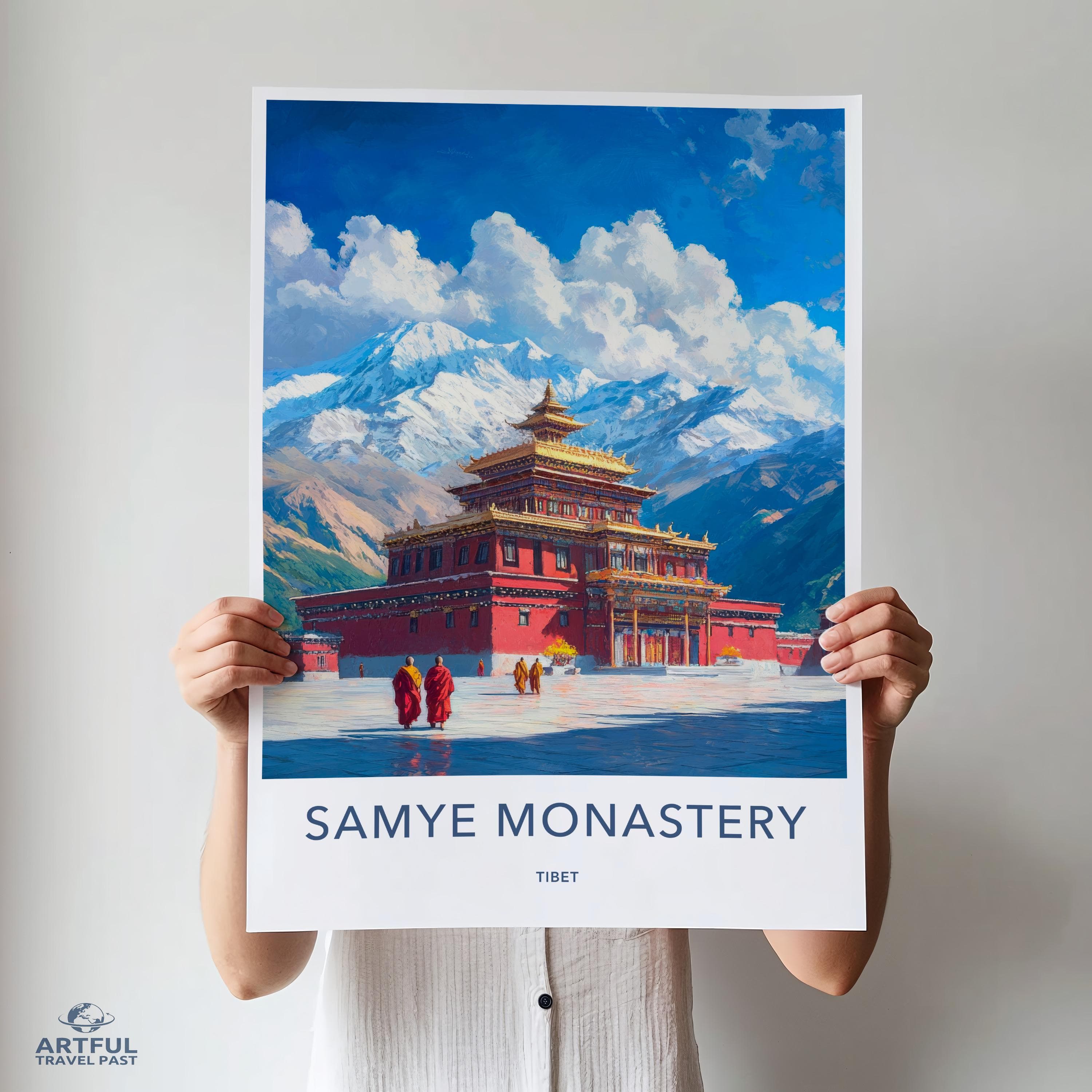 Samye Monastery Poster - Tibet Wall Art