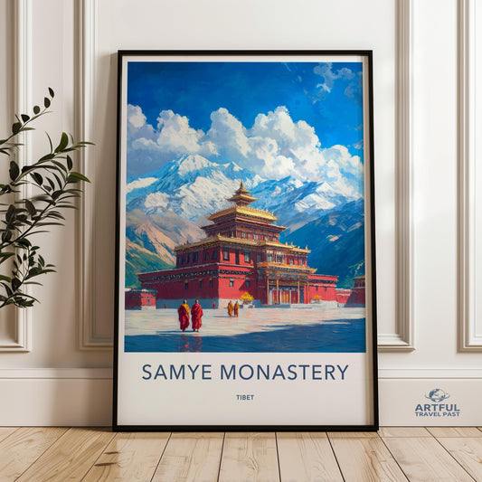 Samye Monastery Poster - Tibet Wall Art