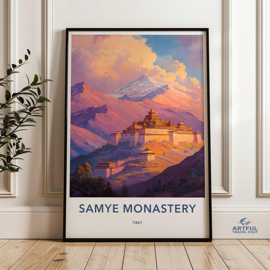 Samye Monastery Poster - Tibet Wall Art