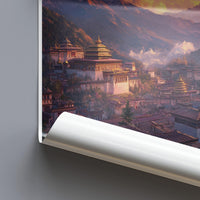 Samye Monastery Poster - Tibet Wall Art