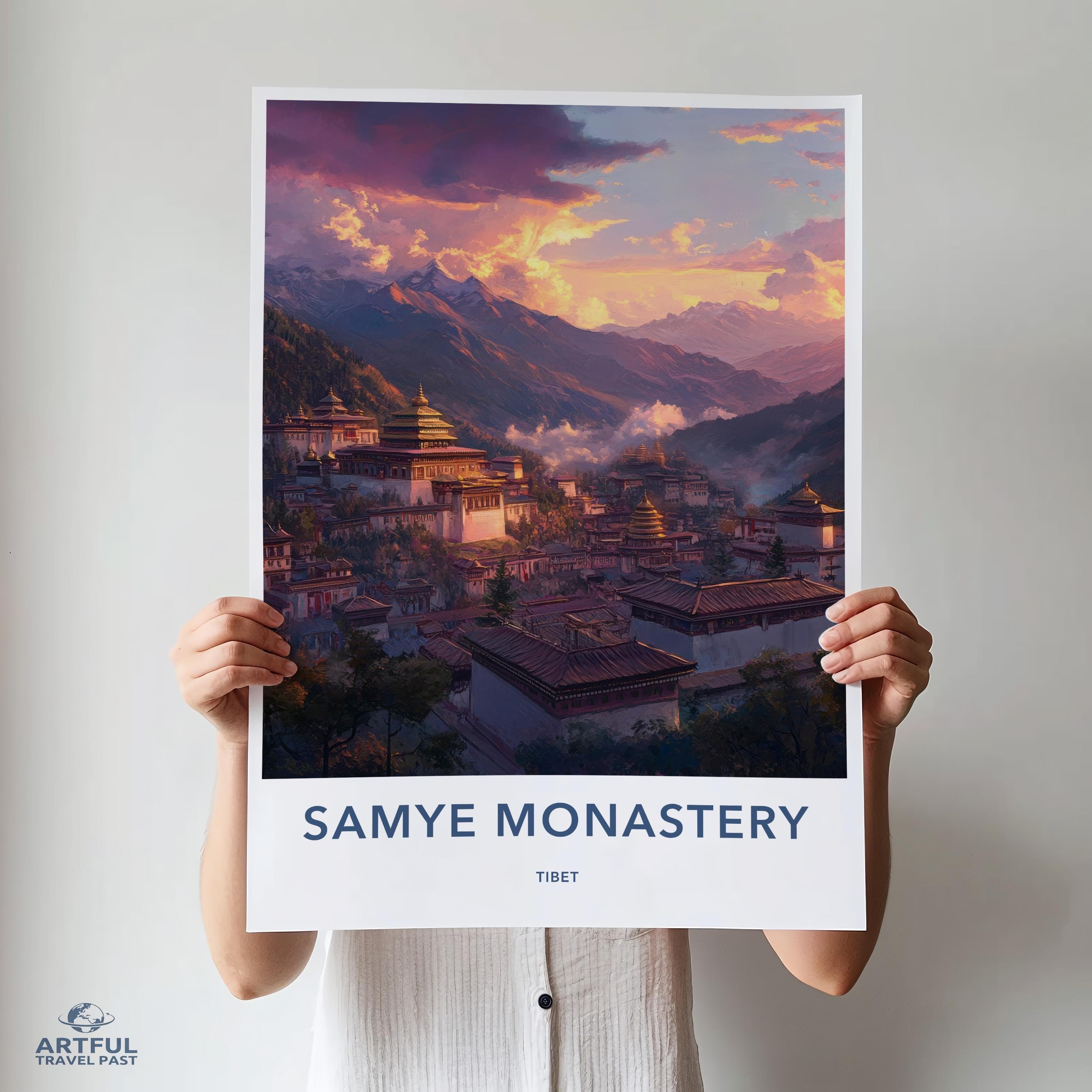 Samye Monastery Poster - Tibet Wall Art