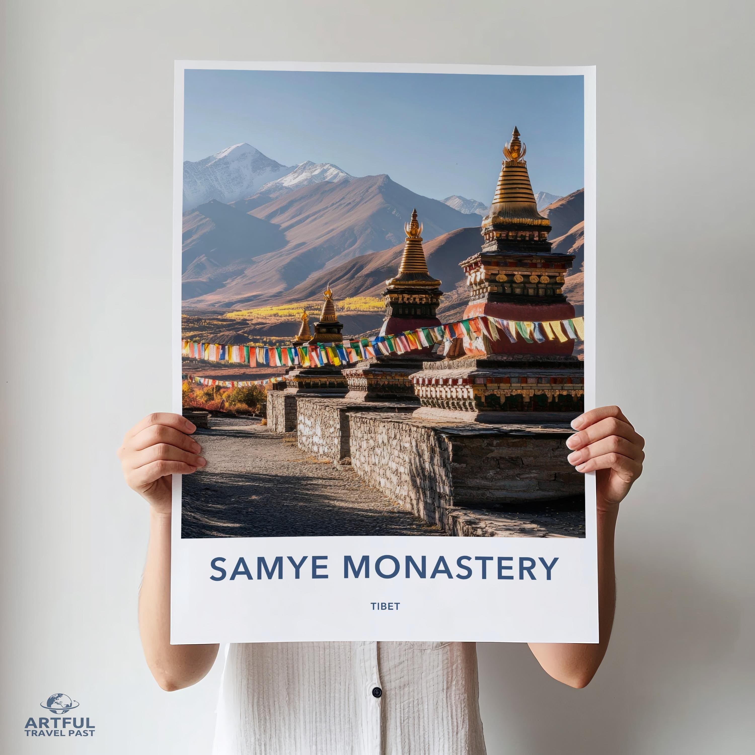 Samye Monastery Poster - Tibet Wall Art