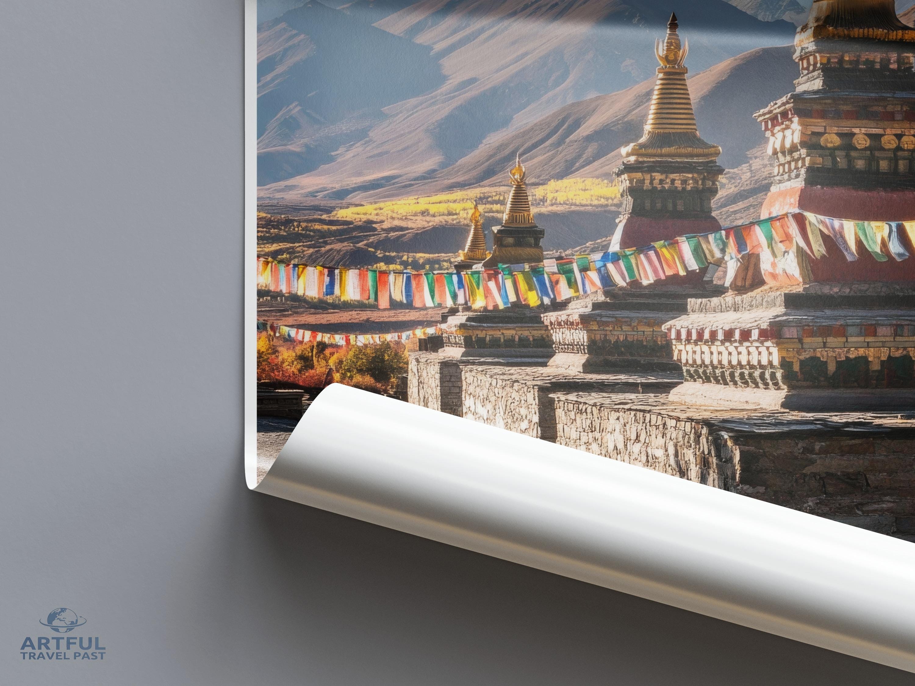 Samye Monastery Poster - Tibet Wall Art