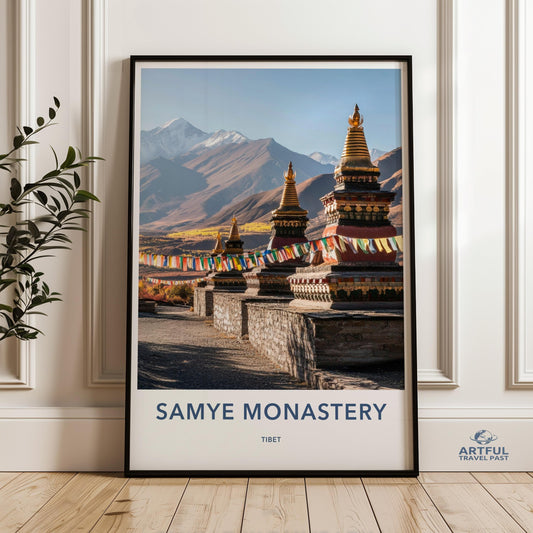 Samye Monastery Poster - Tibet Wall Art