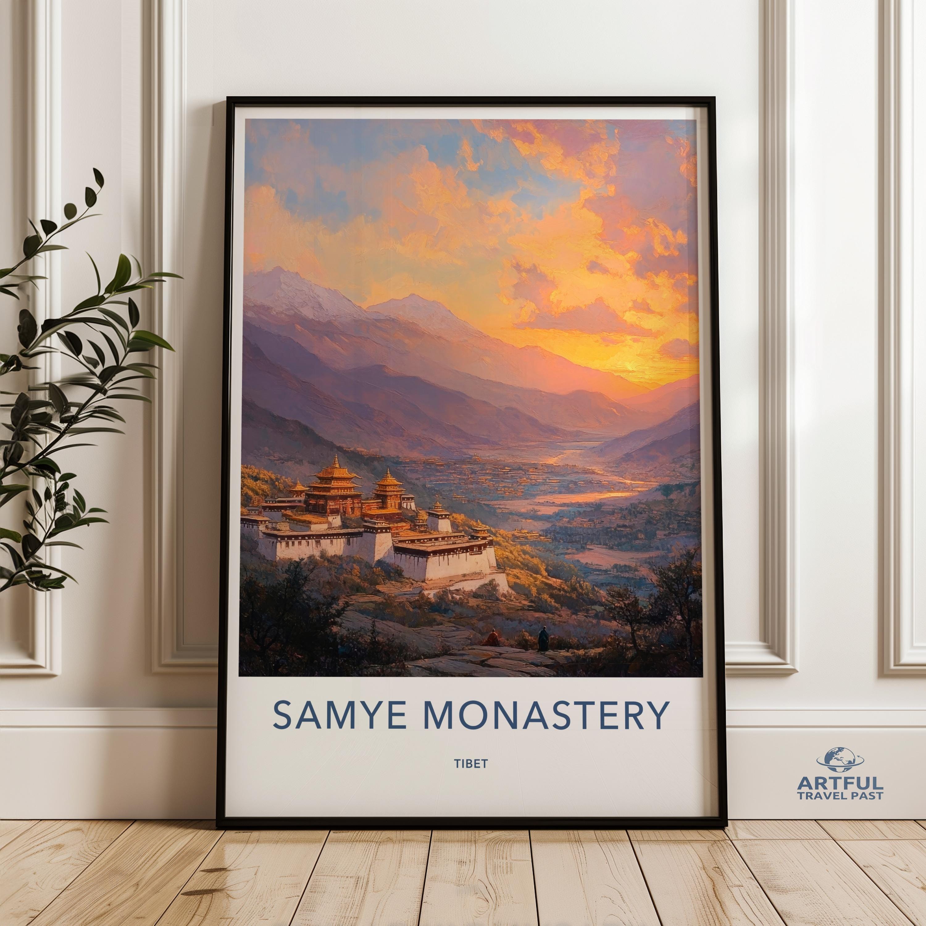Samye Monastery Poster - Tibet Wall Art