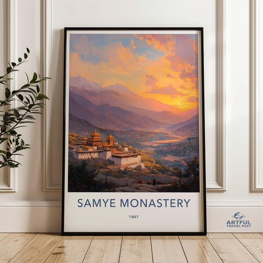 Samye Monastery Poster - Tibet Wall Art