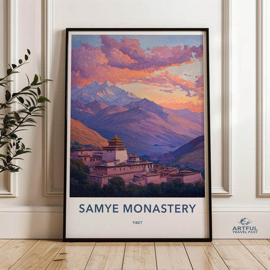 Samye Monastery Poster - Tibet Wall Art