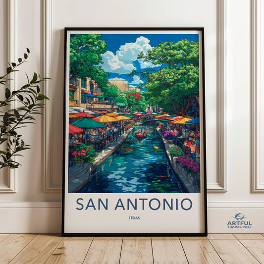 San Antonio Poster - Texas Wall Art