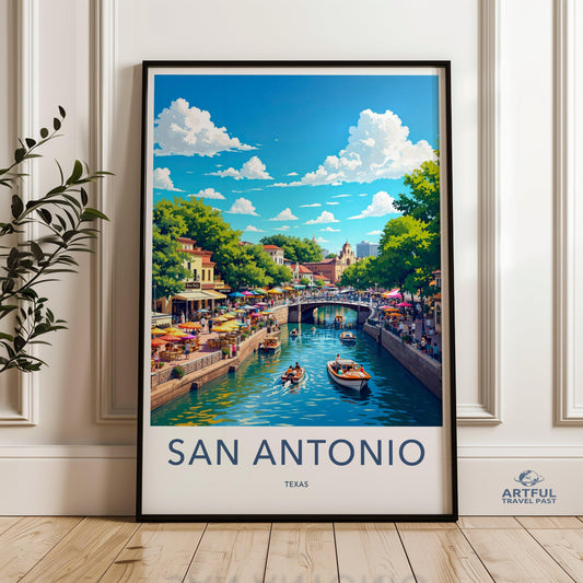 San Antonio Poster - Texas Wall Art