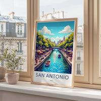 San Antonio Poster - Texas Wall Art