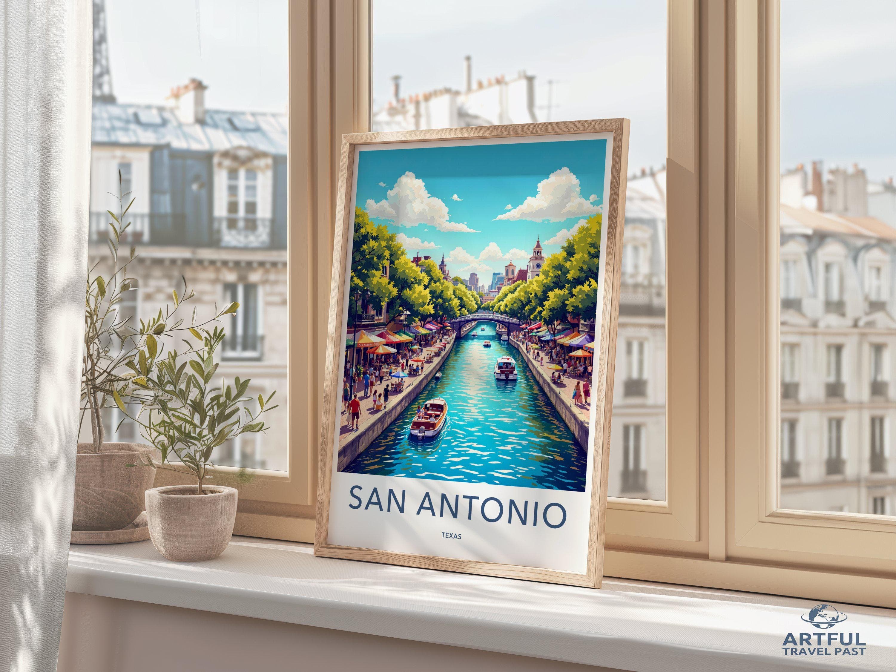 San Antonio Poster - Texas Wall Art