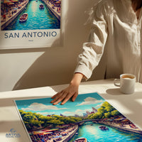 San Antonio Poster - Texas Wall Art