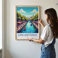 San Antonio Poster - Texas Wall Art