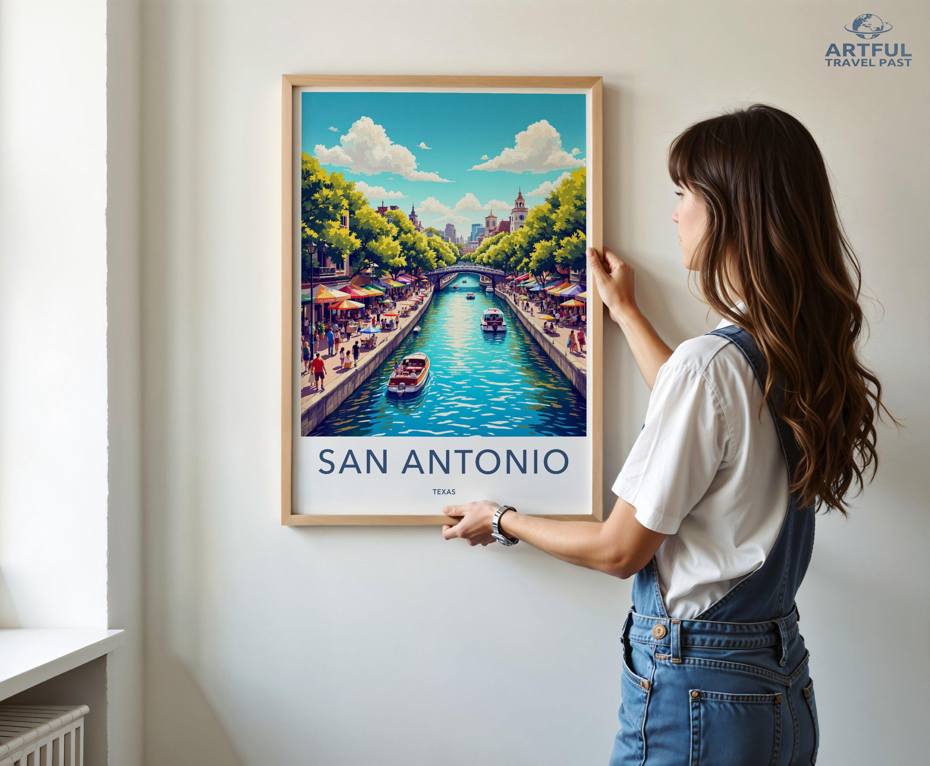 San Antonio Poster - Texas Wall Art