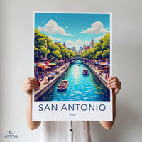 San Antonio Poster - Texas Wall Art