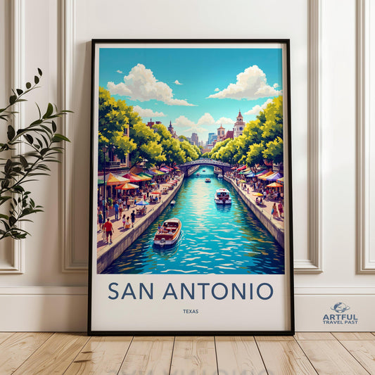 San Antonio Poster - Texas Wall Art