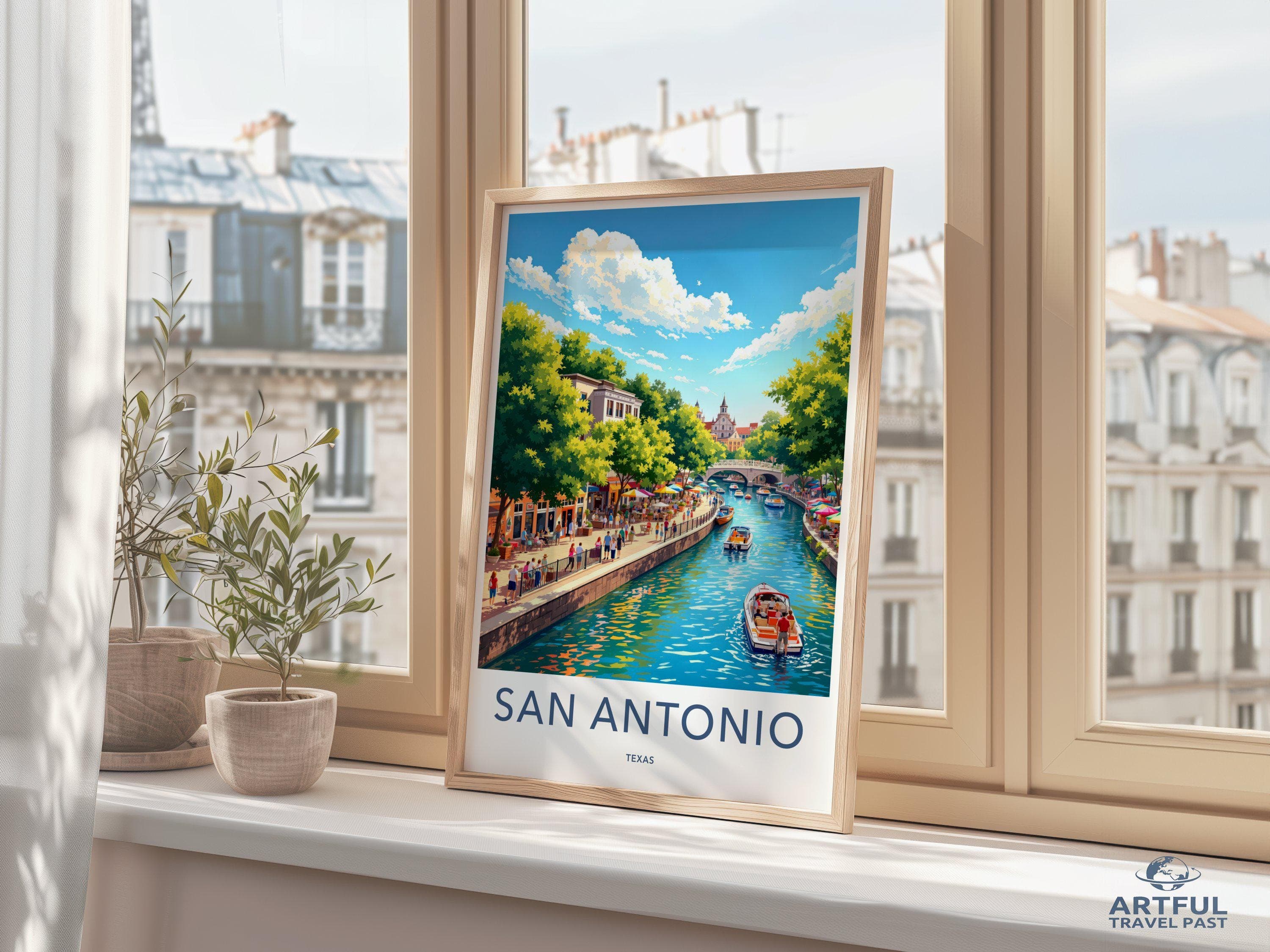 San Antonio Poster - Texas Wall Art