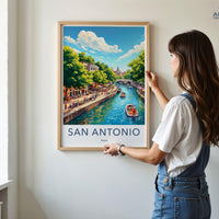 San Antonio Poster - Texas Wall Art