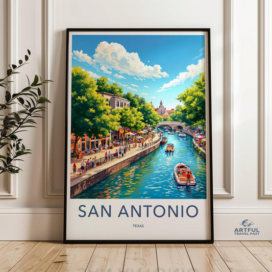 San Antonio Poster - Texas Wall Art