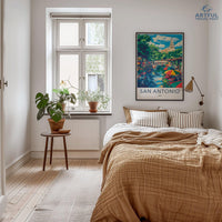 San Antonio Poster - Texas Wall Art