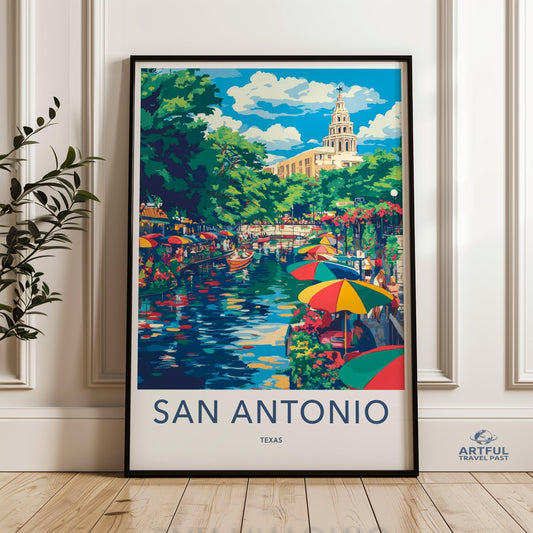 San Antonio Poster - Texas Wall Art