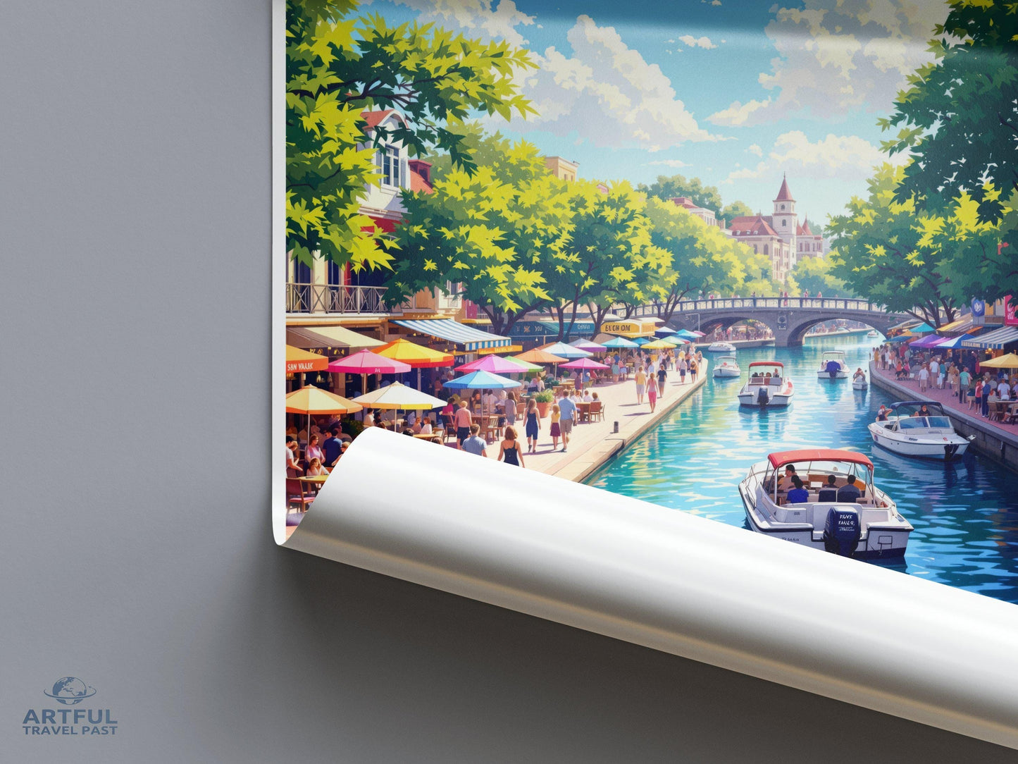 San Antonio Poster | Texas Wall Art | America Decor