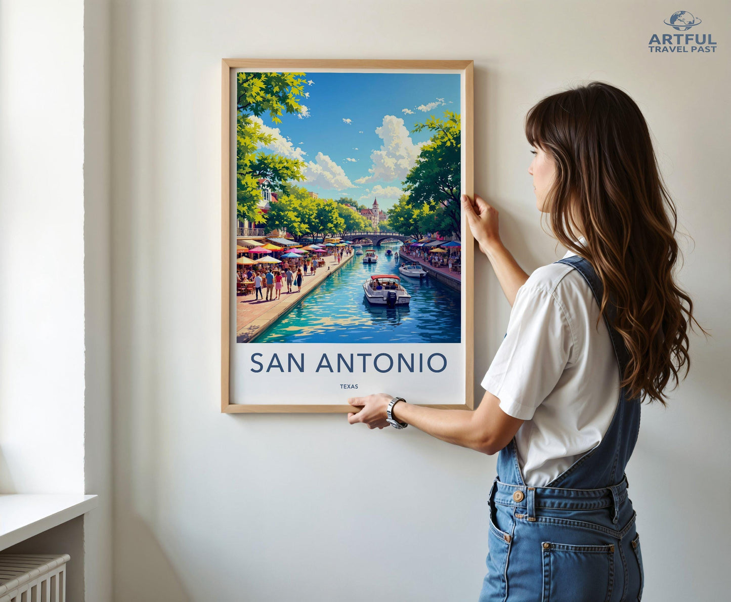 San Antonio Poster | Texas Wall Art | America Decor