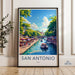 San Antonio Poster | Texas Wall Art | America Decor
