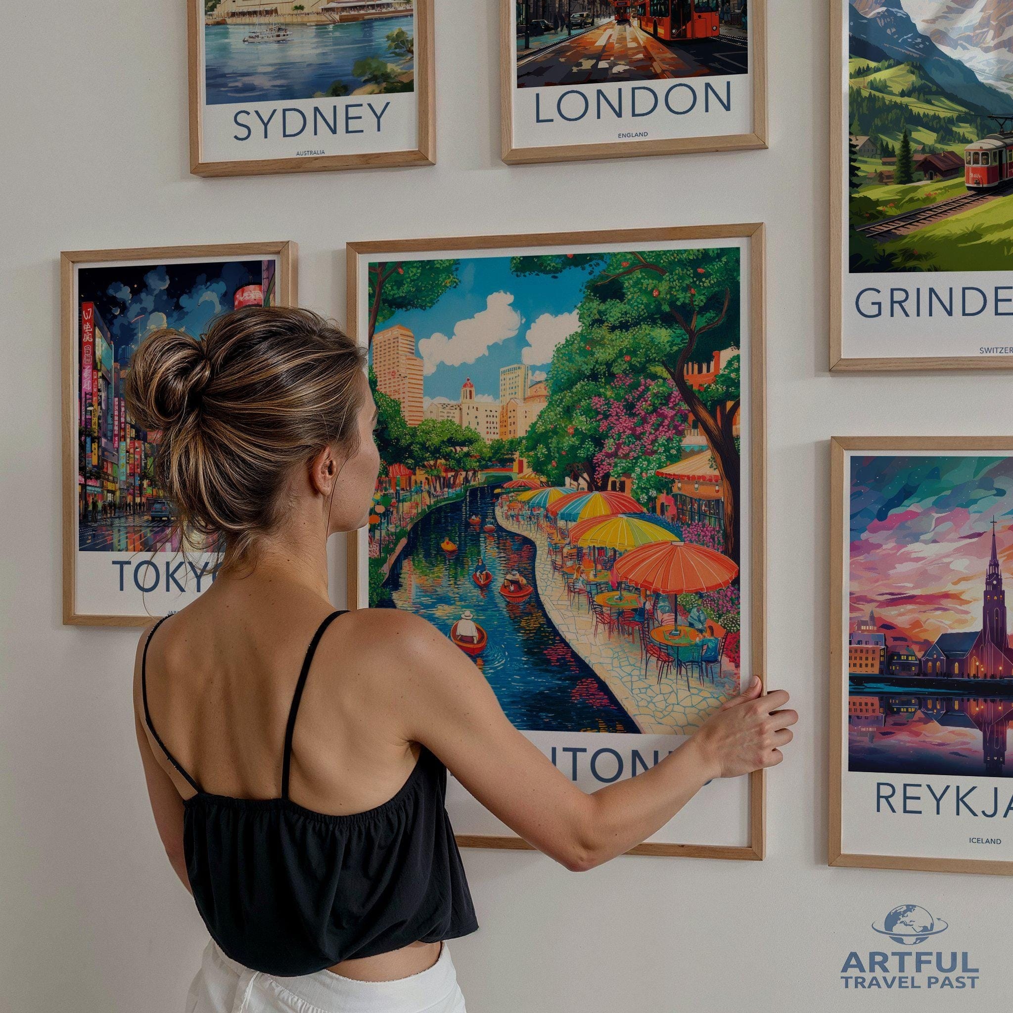 San Antonio Poster | Texas Wall Art | America Decor