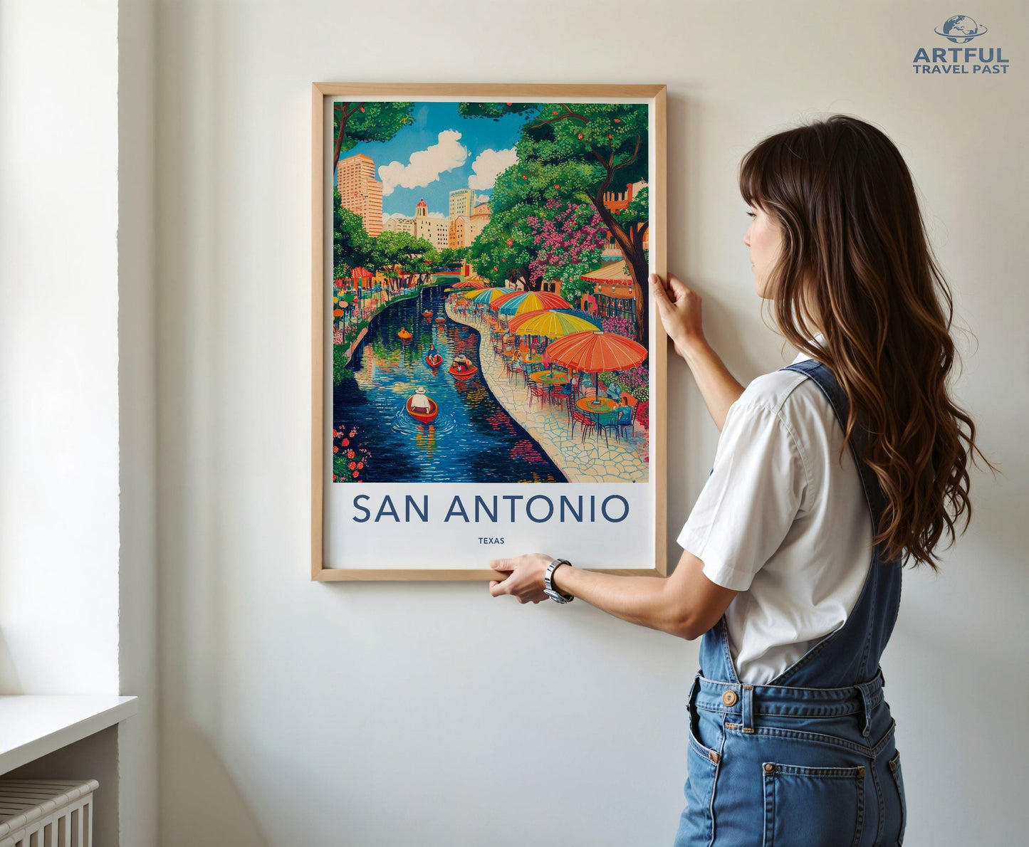San Antonio Poster | Texas Wall Art | America Decor