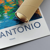 San Antonio Poster | Texas Wall Art | America Decor