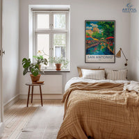 San Antonio Poster | Texas Wall Art | America Decor