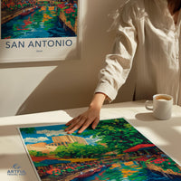 San Antonio Poster | Texas Wall Art | America Decor