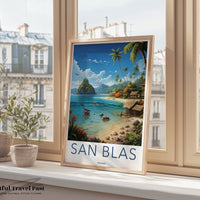 San Blas Poster | Panama Wall Art | Caribbean Decor
