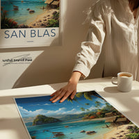 San Blas Poster | Panama Wall Art | Caribbean Decor