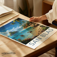 San Blas Poster | Panama Wall Art | Caribbean Decor