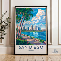 San Diego Poster - California Wall Art