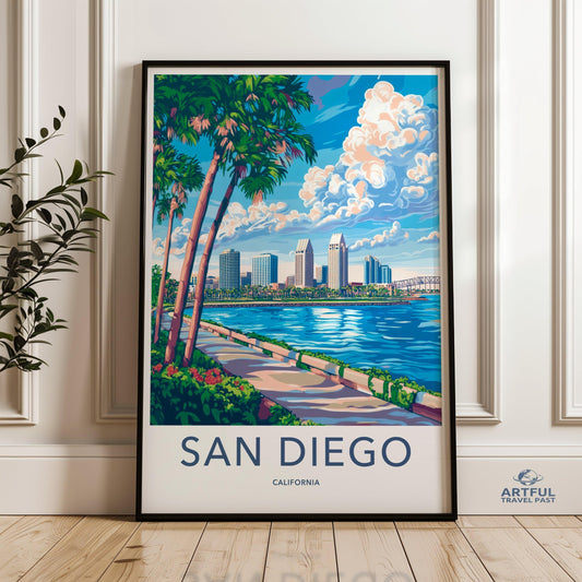 San Diego Poster - California Wall Art