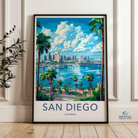 San Diego Poster - California Wall Art