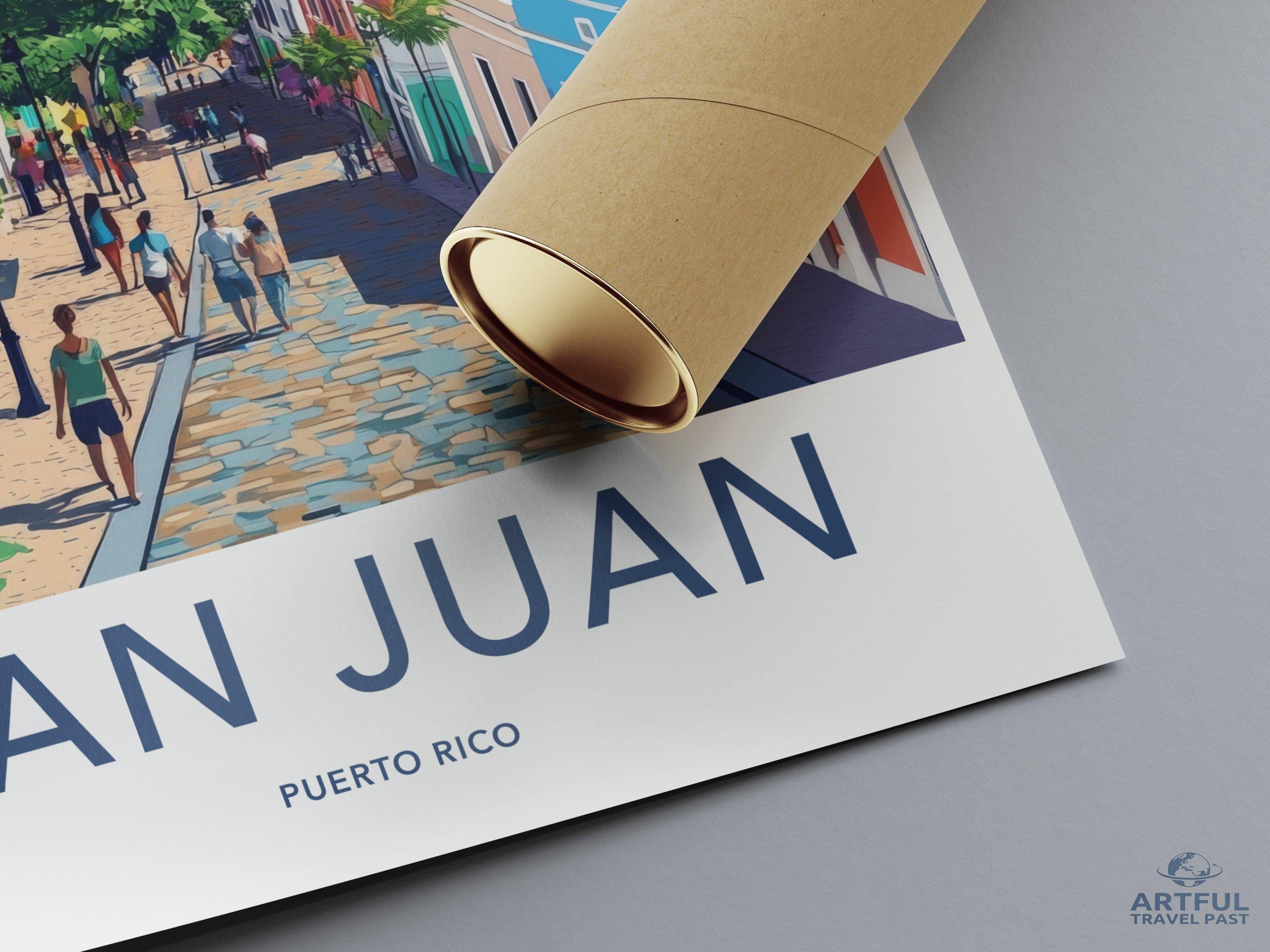 San Juan Poster | Puerto Rico Wall Art | Caribbean Decor