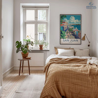 San Juan Poster | Puerto Rico Wall Art | Caribbean Decor
